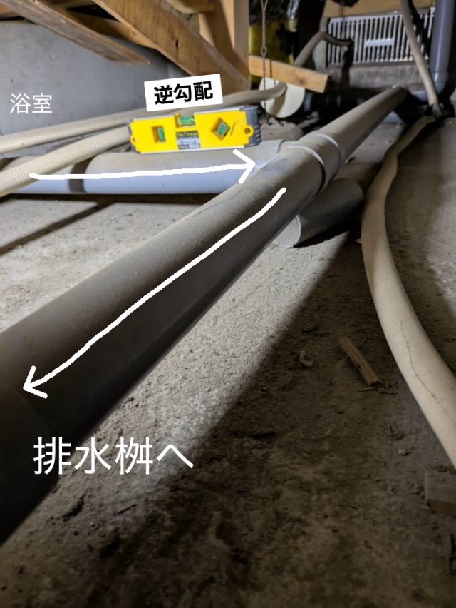逆勾配　排水管