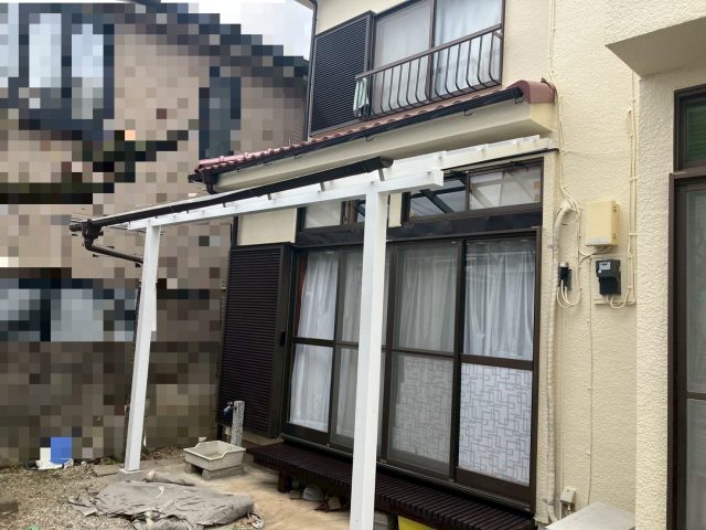 ウッドテラス　腐食補修