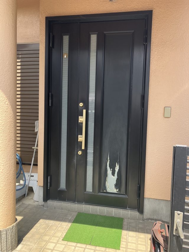 玄関ドア シート剥がれ
